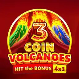3 Coin Volcanoes online game logo by Booongo on wikiluck-de.com