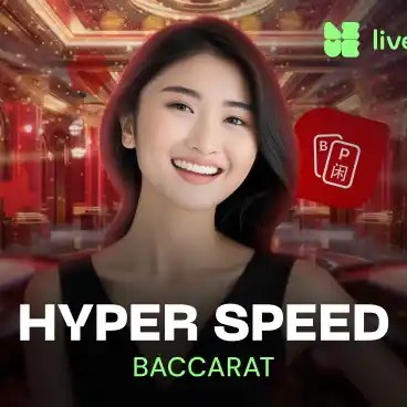 Hyper Speed Baccarat online game logo by Evolution on wikiluck-de.com