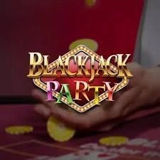 Blackjack Party by Evolution, showcased at wikiluck-de.com – game logo