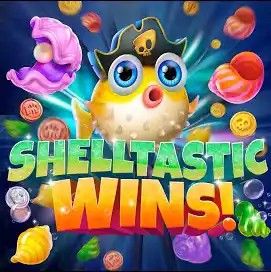 Shelltastic Wins logo by Jili Games Wikiluck